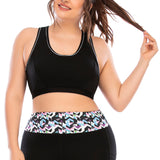 Womens Plus Size Yoga Workout Tops Black Color