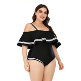 Women's Plus Size Bikini Swimsuit Ruffles Bathing Suit