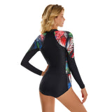 Women's Rash Guard Long Sleeve Printed Swimsuit