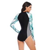 Long Sleeve Swimwear UV Protection One Piece Bathing Suit