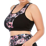 Printed Yoga Gym Tops for Women High Impact