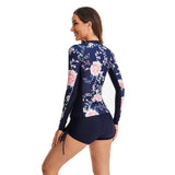 Long Sleeve Zipper Bathing Suit for Women