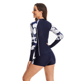 Women's Rash Guard Two Piece Long Sleeve Swimsuit