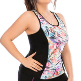 Plus Size Women 2 Piece Yoga Outfits Set