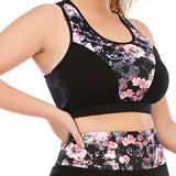 Printed Yoga Gym Tops for Women High Impact