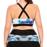 Printed Yoga Gym Tops for Women Plus Size