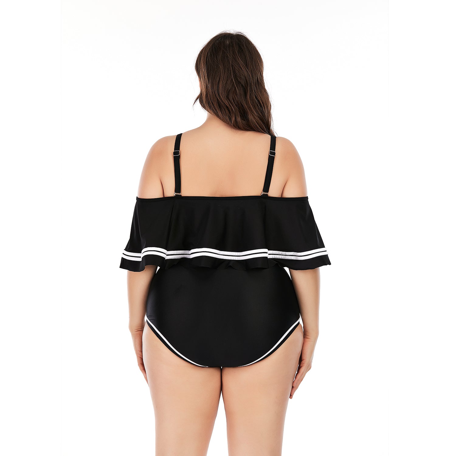 Women's Plus Size Bikini Swimsuit Ruffles Bathing Suit