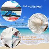 Womens One Piece Swimsuits Long Sleeve Surfing Swimwear
